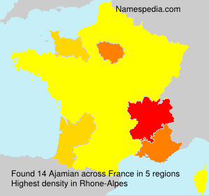 Surname Ajamian in France Surname Ajamian in France