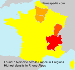 Surname Ajdinovic in France Surname Ajdinovic in France