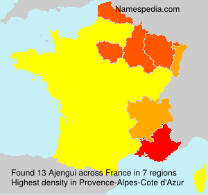 Surname Ajengui in France Surname Ajengui in France