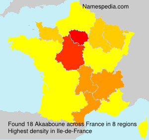 Surname Akaaboune in France Surname Akaaboune in France