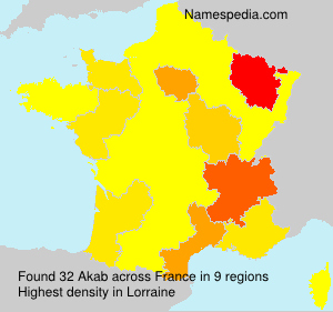 Surname Akab in France Surname Akab in France