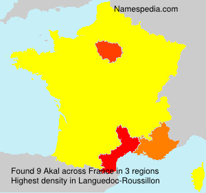 Surname Akal in France Surname Akal in France