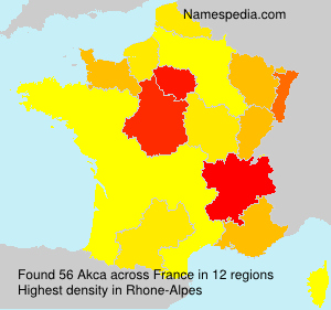 Surname Akca in France Surname Akca in France