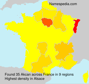 Surname Akcan in France Surname Akcan in France