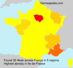 Surname Akeb in France Surname Akeb in France