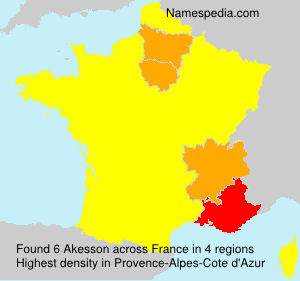 Surname Akesson in France Surname Akesson in France