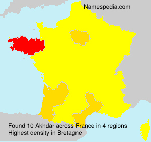 Surname Akhdar in France Surname Akhdar in France