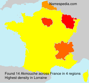 Surname Akmouche in France Surname Akmouche in France