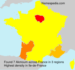 Surname Akmoum in France Surname Akmoum in France