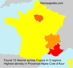Surname Alamel in France Surname Alamel in France