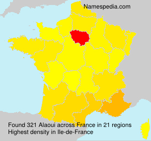 Surname Alaoui in France Surname Alaoui in France