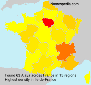 Surname Alaya in France Surname Alaya in France