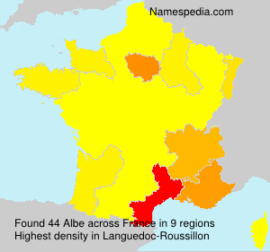 Surname Albe in France Surname Albe in France