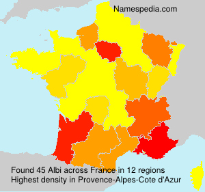 Surname Albi in France Surname Albi in France