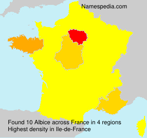 Surname Albice in France Surname Albice in France