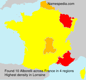 Surname Alborelli in France Surname Alborelli in France