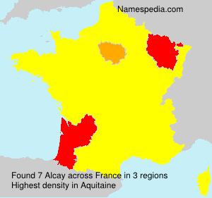 Surname Alcay in France Surname Alcay in France