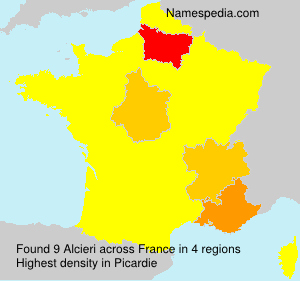 Surname Alcieri in France Surname Alcieri in France