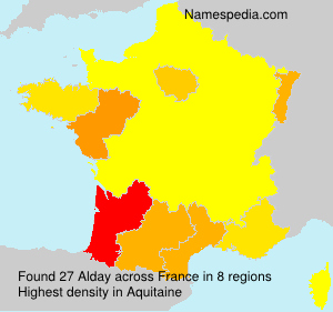Surname Alday in France Surname Alday in France