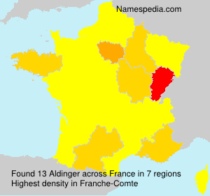 Surname Aldinger in France Surname Aldinger in France