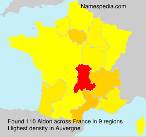 Surname Aldon in France Surname Aldon in France