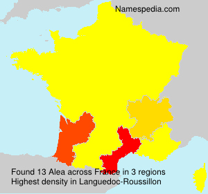 Surname Alea in France Surname Alea in France
