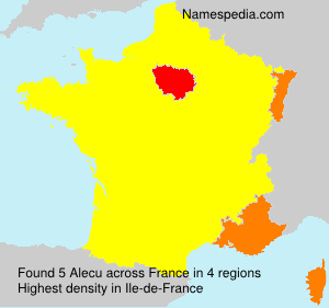 Surname Alecu in France Surname Alecu in France