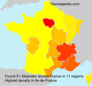 Surname Alejandro in France