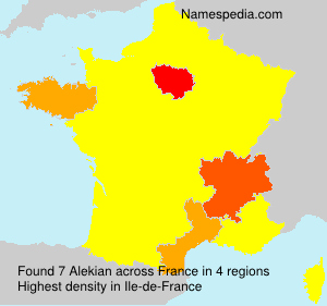 Surname Alekian in France Surname Alekian in France