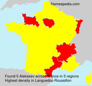 Surname Alekseev in France Surname Alekseev in France
