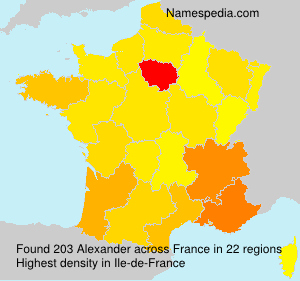 Surname Alexander in France