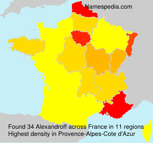 Surname Alexandroff in France Surname Alexandroff in France