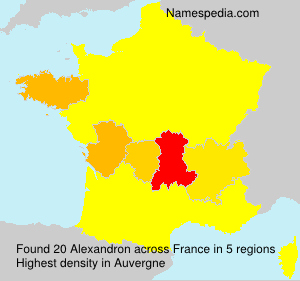 Surname Alexandron in France Surname Alexandron in France