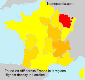 Surname Alff in France Surname Alff in France