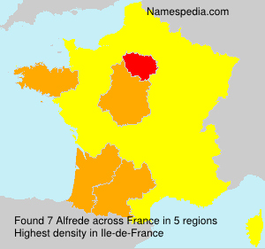 Surname Alfrede in France Surname Alfrede in France