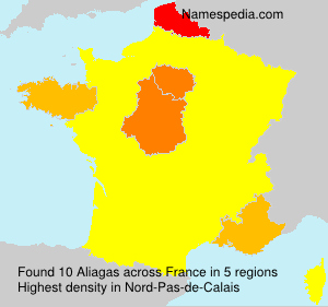 Surname Aliagas in France Surname Aliagas in France