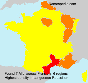 Surname Alibi in France Surname Alibi in France