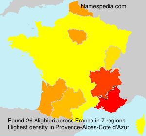 Surname Alighieri in France