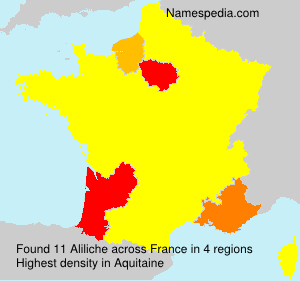 Surname Aliliche in France Surname Aliliche in France