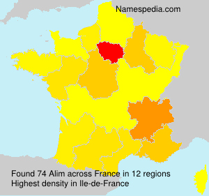Surname Alim in France Surname Alim in France