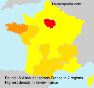 Surname Alinquant in France Surname Alinquant in France