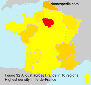 Surname Aliouat in France Surname Aliouat in France
