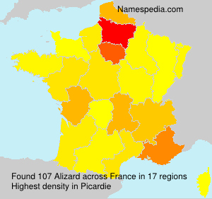 Surname Alizard in France Surname Alizard in France
