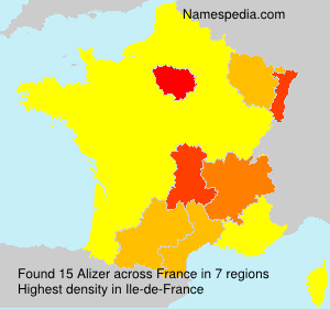 Surname Alizer in France