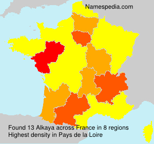 Surname Alkaya in France Surname Alkaya in France