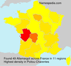Surname Allamargot in France Surname Allamargot in France