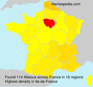 Surname Allaoua in France Surname Allaoua in France