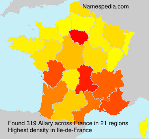 Surname Allary in France Surname Allary in France