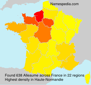 Surname Alleaume in France Surname Alleaume in France