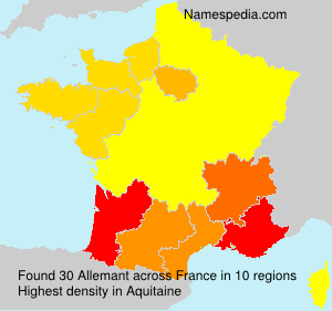 Surname Allemant in France Surname Allemant in France